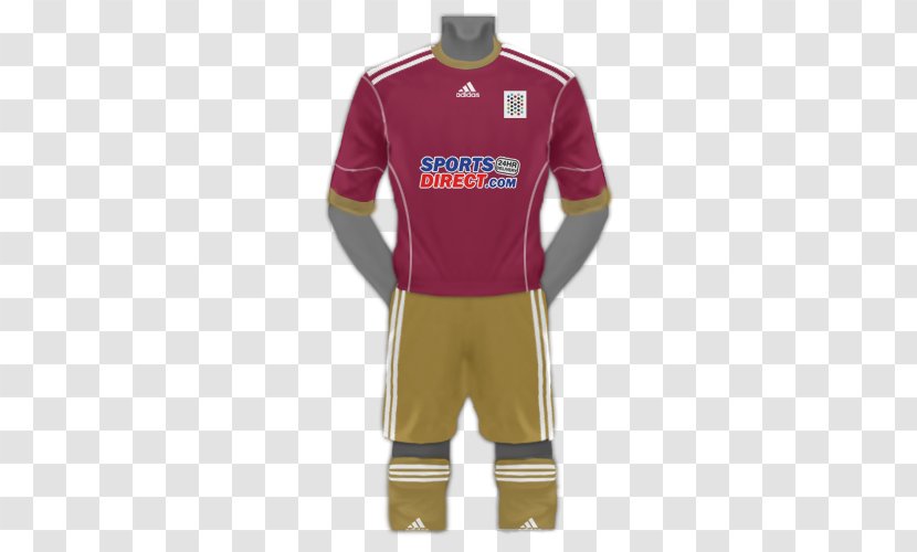 Championship Manager: Season 01/02 Sport T-shirt Uniform Sleeve - Maroon Transparent PNG