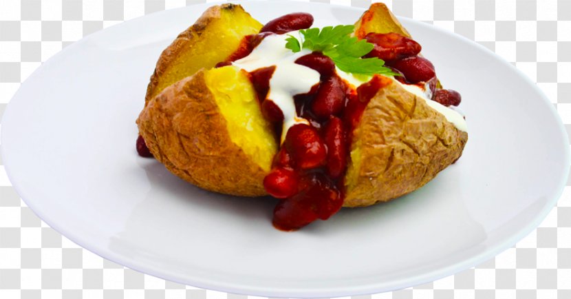 Baked Potato Vegetarian Cuisine Stuffing Beans Chili Con Carne Transparent PNG
