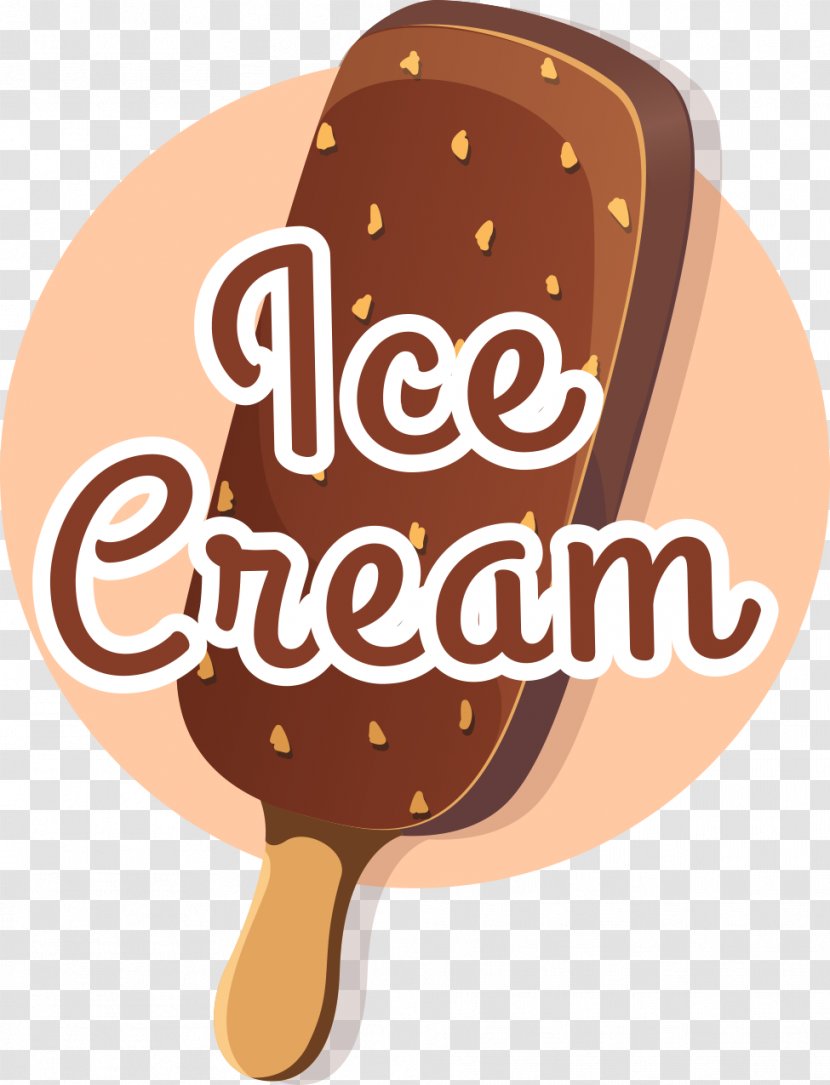 Chocolate Spread Product Logo Font - Ice Cream Transparent PNG
