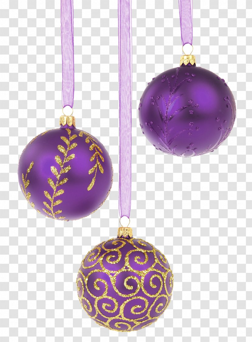 Christmas Decoration Ornament Tree Paper - Purple - Bauble Transparent PNG