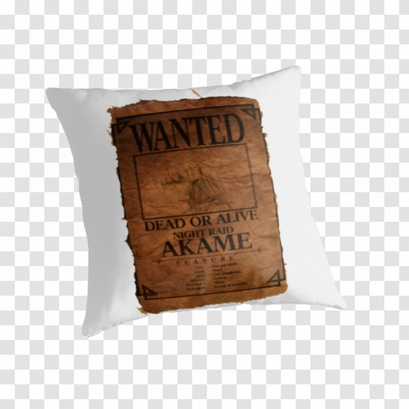 Cushion Throw Pillows - Pillow - Wanted Dead Or Alive Transparent PNG