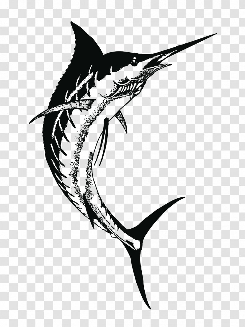 Swordfish Drawing Greater Amberjack Clip Art - Monochrome Photography - Fish Transparent PNG