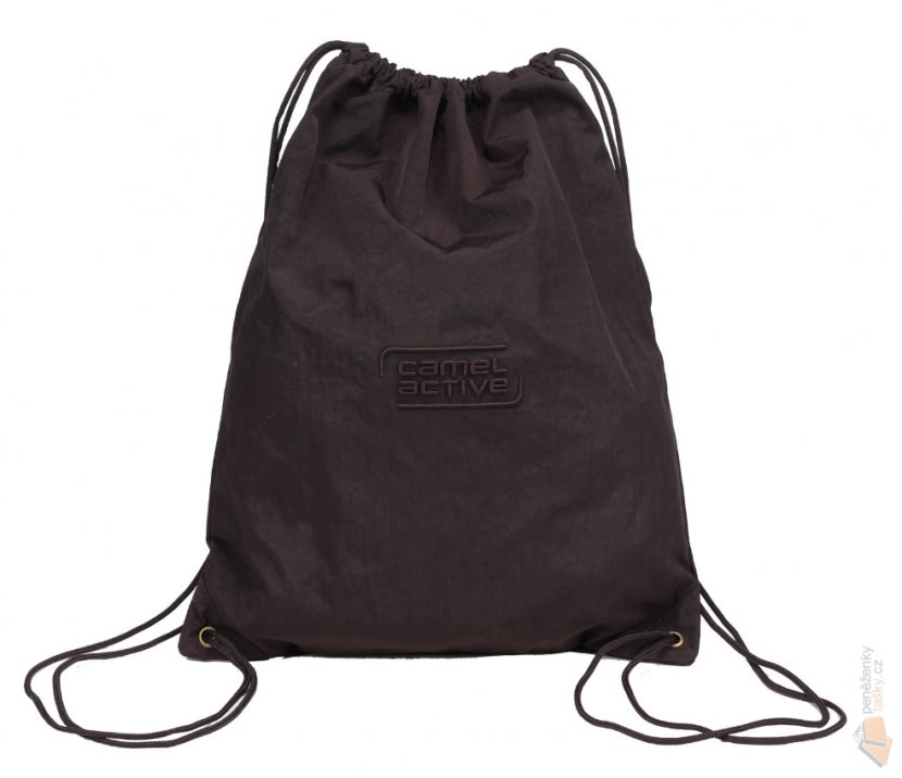 Handbag Backpack Canvas Drawstring - Black Transparent PNG