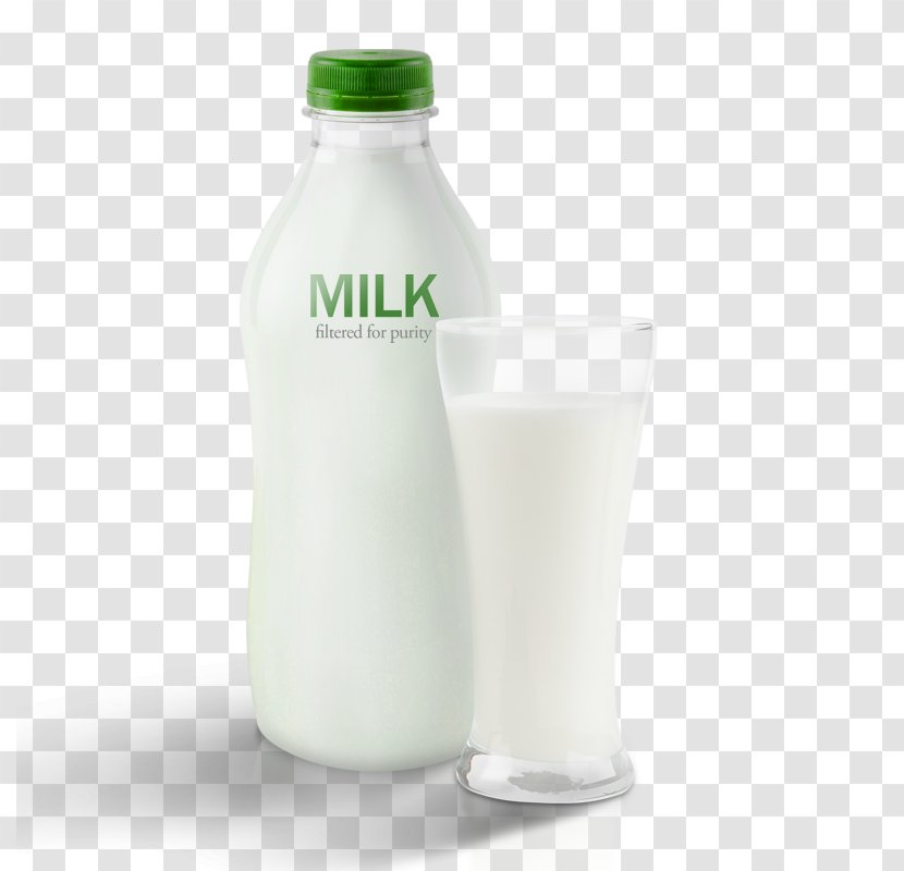 Cows Milk Bottle - Dairy Product - Vector Transparent PNG