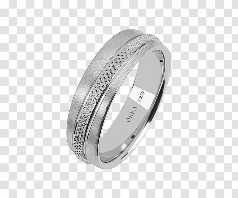 Wedding Ring Platinum Engagement Diamond - Metal Transparent PNG