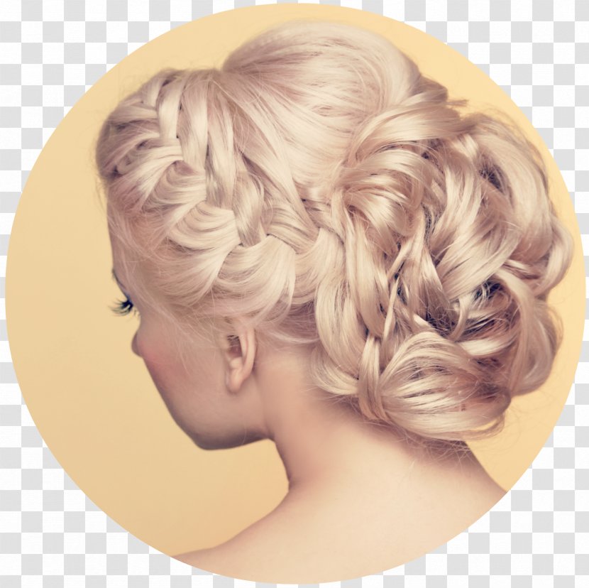Hairstyle Beauty Parlour Updo Bride - Braided Transparent PNG