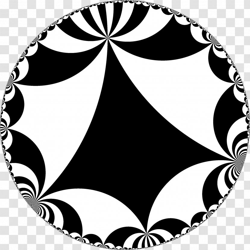 Triangle Group Hyperbolic Geometry Tessellation - Lie Transparent PNG