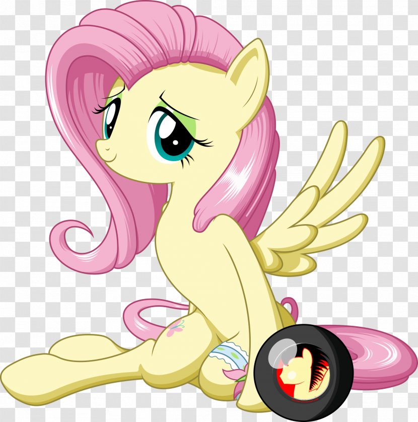 My Little Pony: Friendship Is Magic Fandom Fluttershy Horse Drawing - Silhouette Transparent PNG