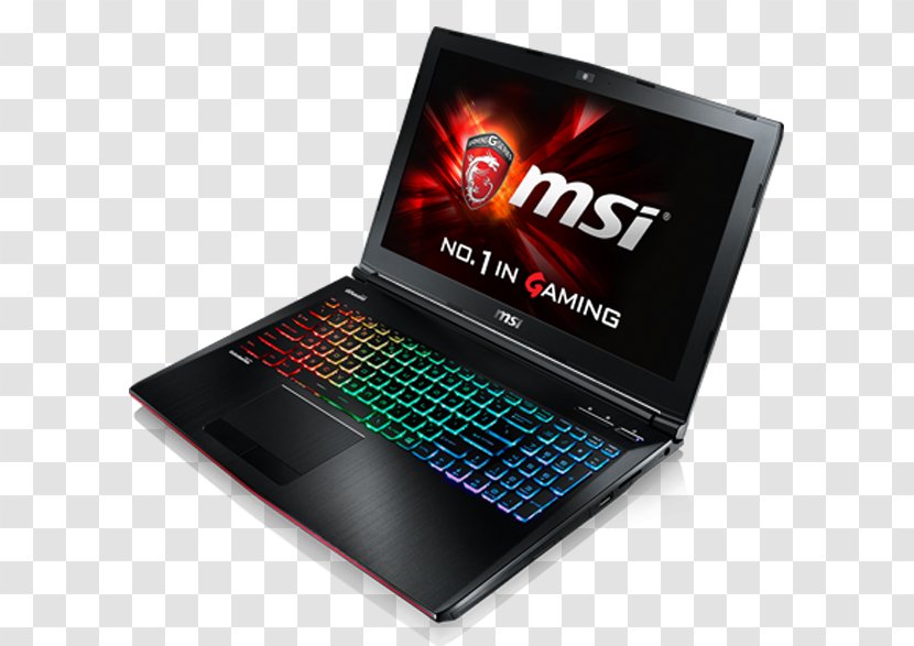 Laptop MSI GE72 Apache Pro GE62 Intel Core I7 - Msi Ge62 - Full Hd Lcd Screen Transparent PNG