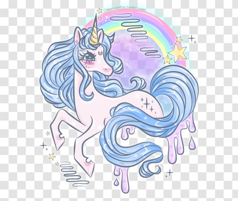 Unicorn Drawing Art Amalthea - Watercolor Transparent PNG