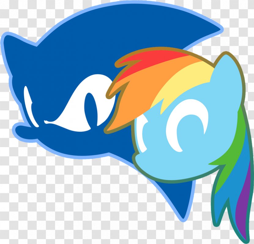 Sonic Dash Rainbow The Hedgehog 3 Pony - Whales Dolphins And Porpoises - Bloody Cross Transparent PNG