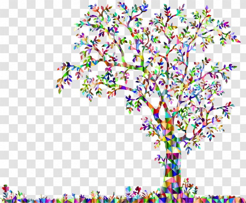 Light Desktop Wallpaper Low Poly Clip Art - Petal - Flower Tree Transparent PNG