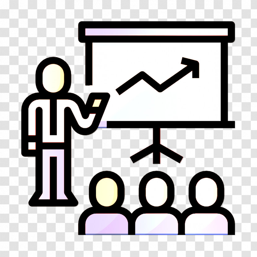 Startup And New Business Icon Seminar Icon Work Icon Transparent PNG