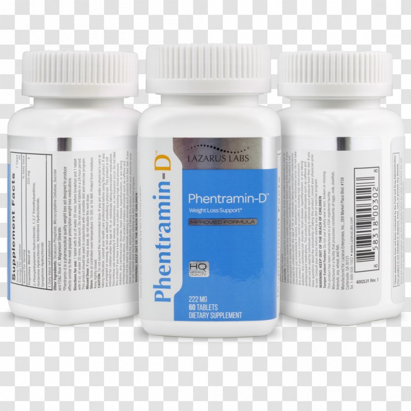 Dietary Supplement Phenobestin Anti-obesity Medication Phentermine Weight Loss - Fatburner - Tablet Transparent PNG