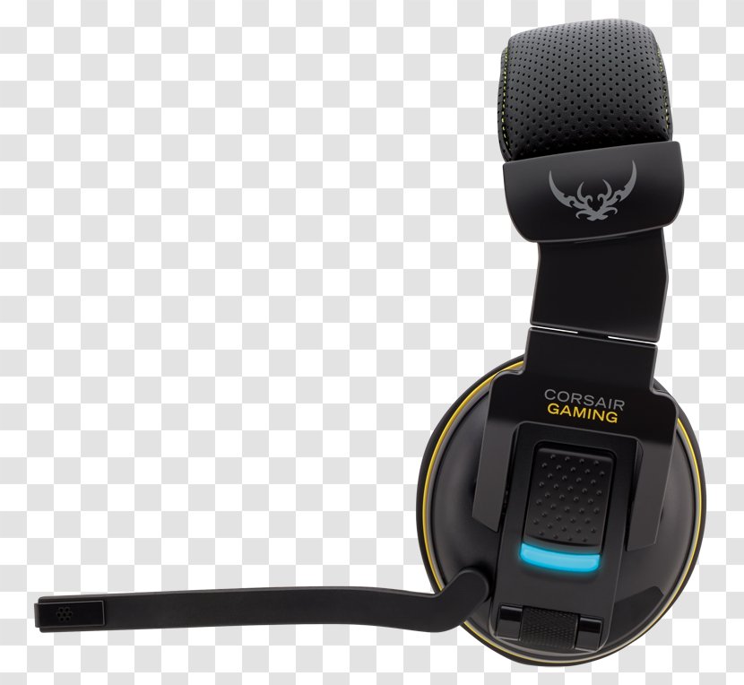 Corsair Gaming H2100 Dolby 7.1 Wireless Headset - 71 Surround Sound - GREYHAWK (EU) Components MicrophoneCorsair Yellow Transparent PNG