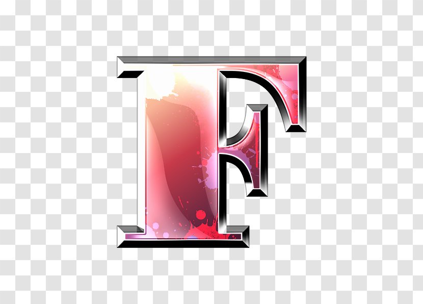 Letter F - Threedimensional Space - Ink Letters Transparent PNG