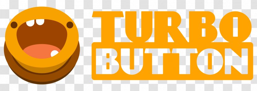 Turbo Button Logo Turbocharger Smiley Video Game - Yellow Transparent PNG