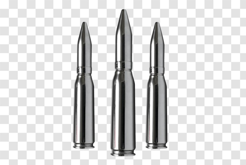 Silver Bullet Ammunition Cartridge - Cartoon Transparent PNG