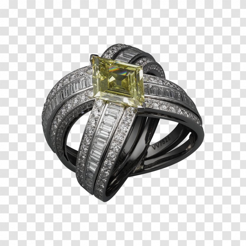 Cartier Ring Jewellery Diamond Sortija - Tiffany Yellow Transparent PNG