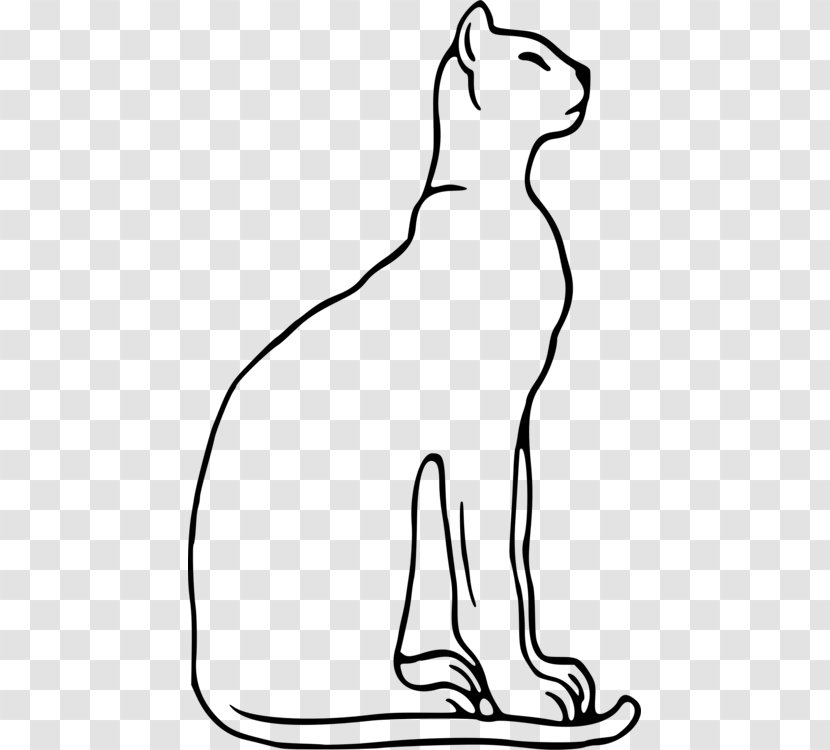 Egyptian Mau Felidae Siamese Cat Wildcat Thai - Carnivore - Drawings Drawing Line Transparent PNG