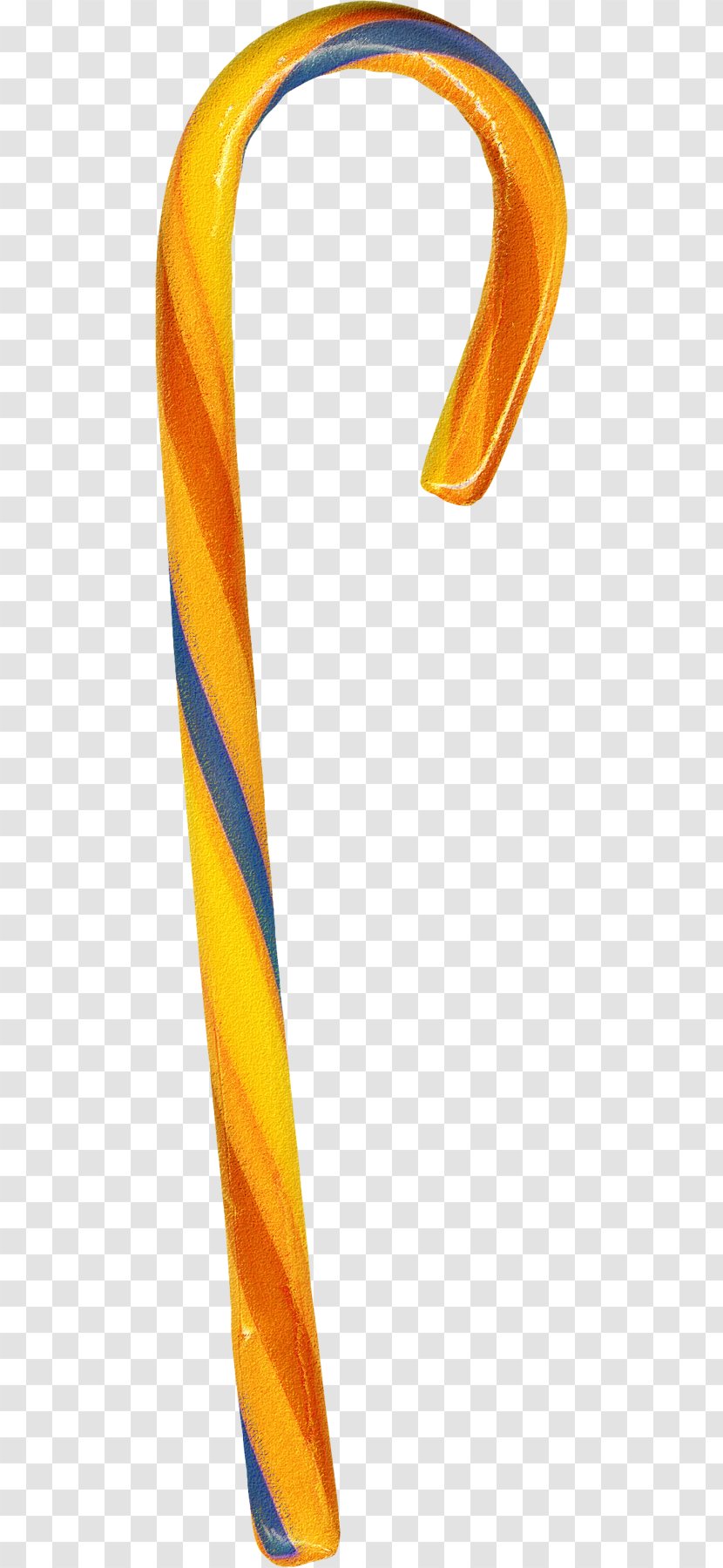 Candy Cane Stick Lollipop Crutch - Orange Crutches Transparent PNG
