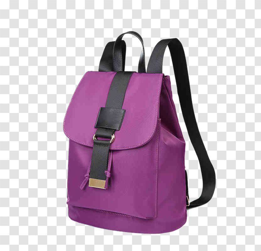 Backpack Handbag Canvas - Purple Drawstring Transparent PNG