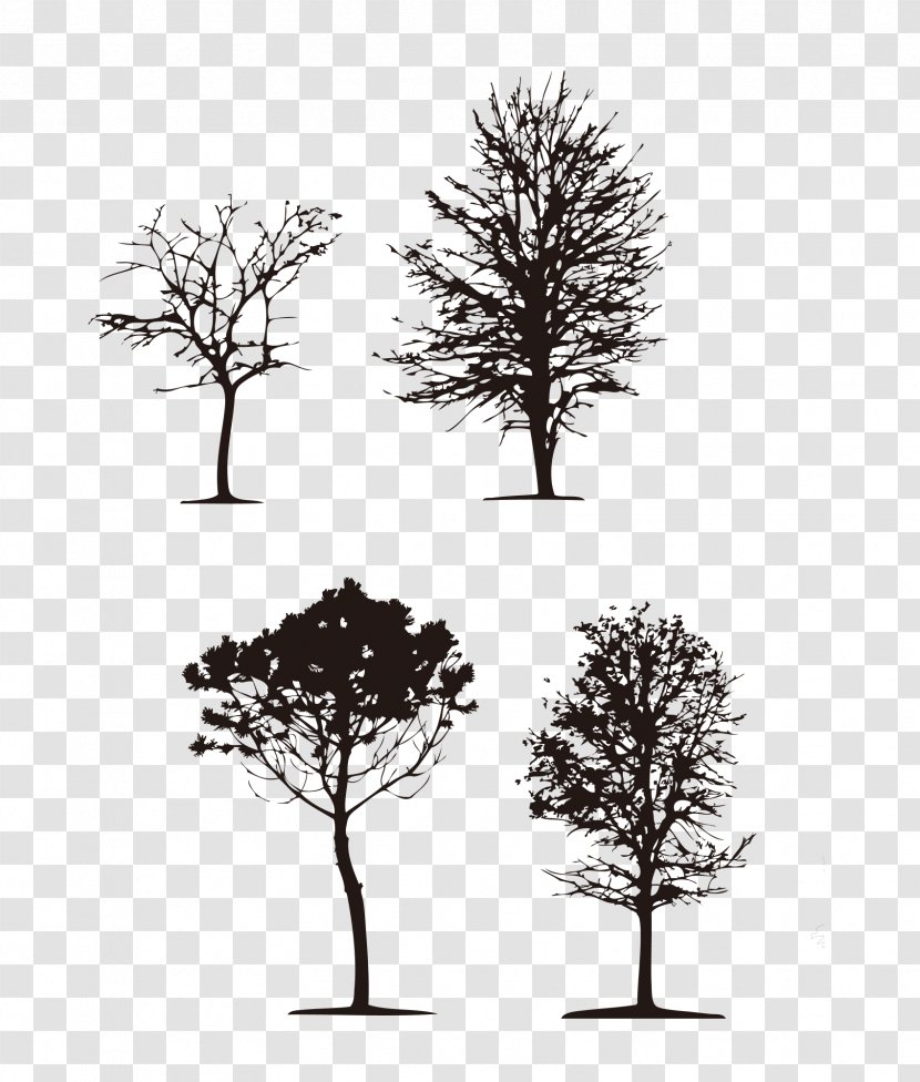 Tree Computer File - Twig - Black Trees Transparent PNG