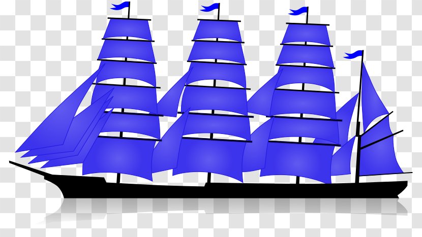 Sail Barque Mast Brigantine Schooner - Water Transportation Transparent PNG