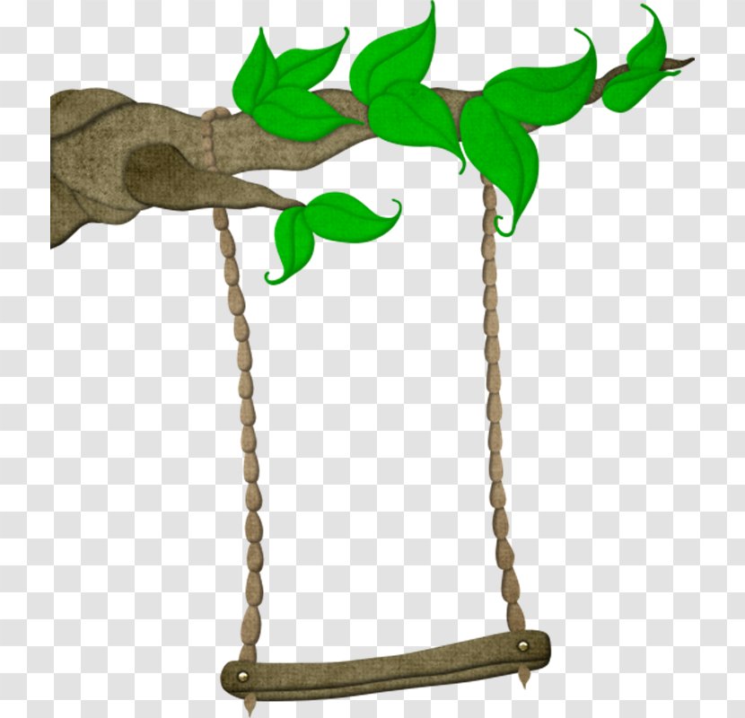 Clip Art - Tree - Swings Transparent PNG