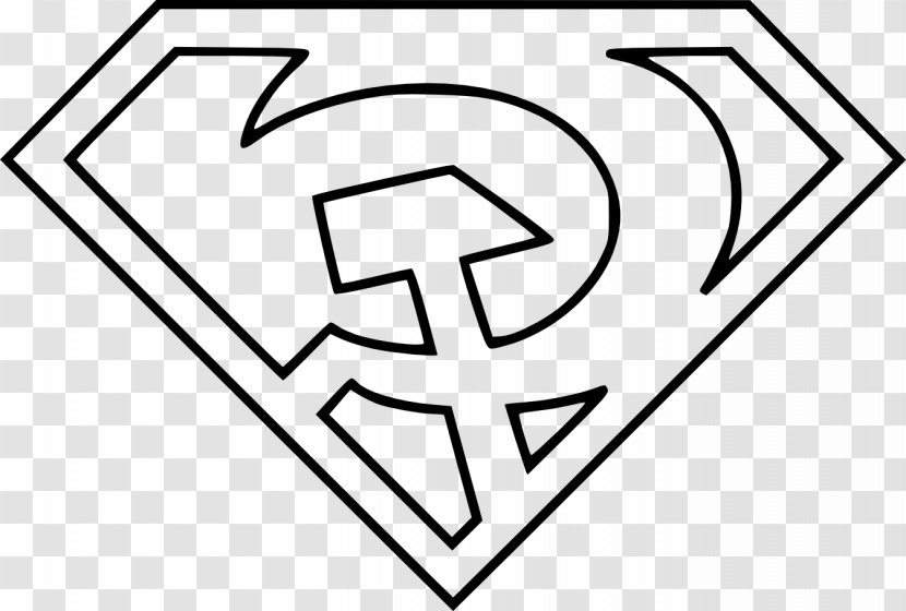 Superman Logo Batman Spider-Man Drawing - Black - Super Man Transparent PNG