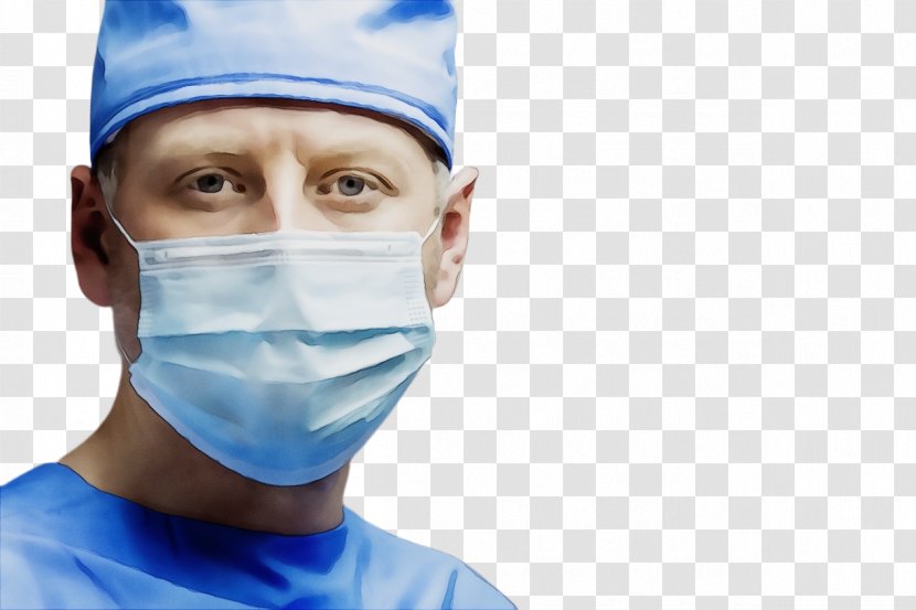 Face Medical Procedure Surgeon Scrubs Head - Wet Ink - Service Headgear Transparent PNG