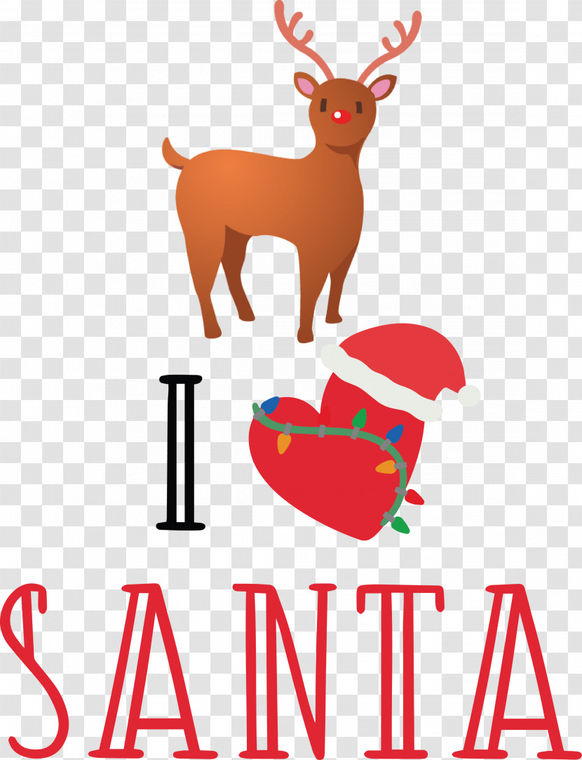 I Love Santa Santa Christmas Transparent PNG