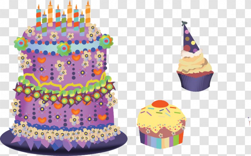 Cake Vector - Party - Baked Goods Transparent PNG