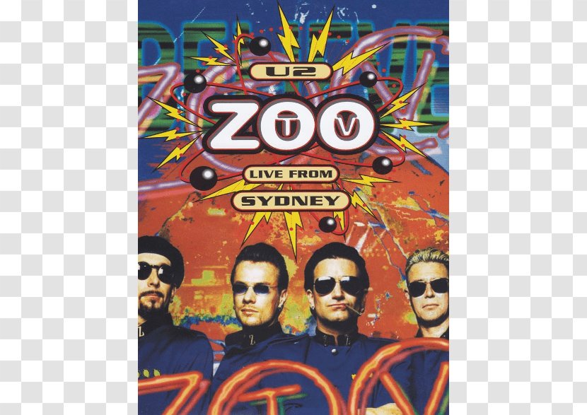 Zoo TV Tour TV: Live From Sydney U2 ZooTV - Silhouette - Dvd Transparent PNG