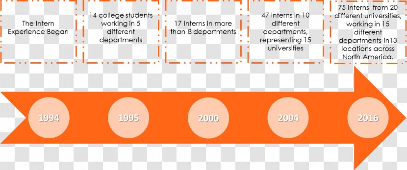 Intern Andersen Corporation Career - Diagram - Timeline Transparent PNG