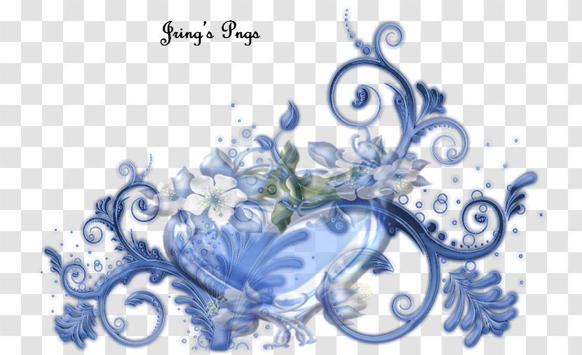 Flower Clip Art - Blue - Floral Design Transparent PNG