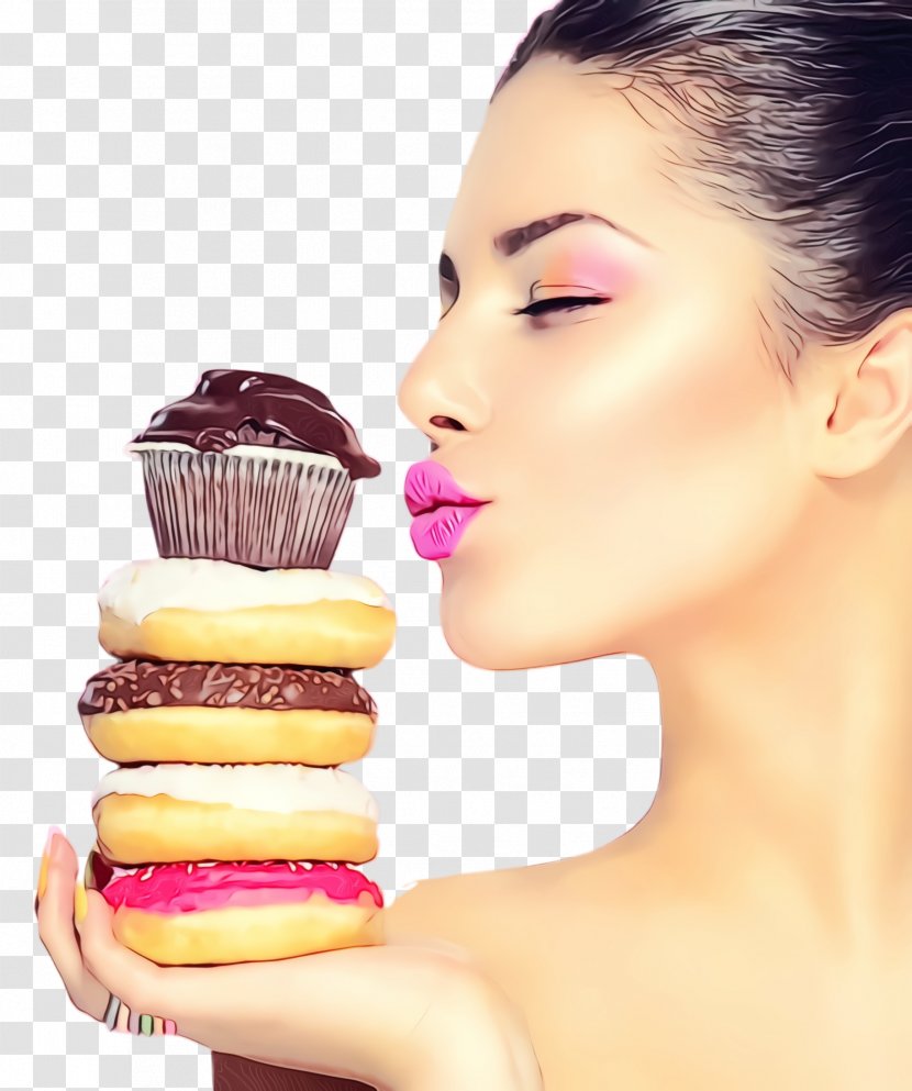 Skin Pink Lip Cheek Beauty - Eating Sweetness Transparent PNG