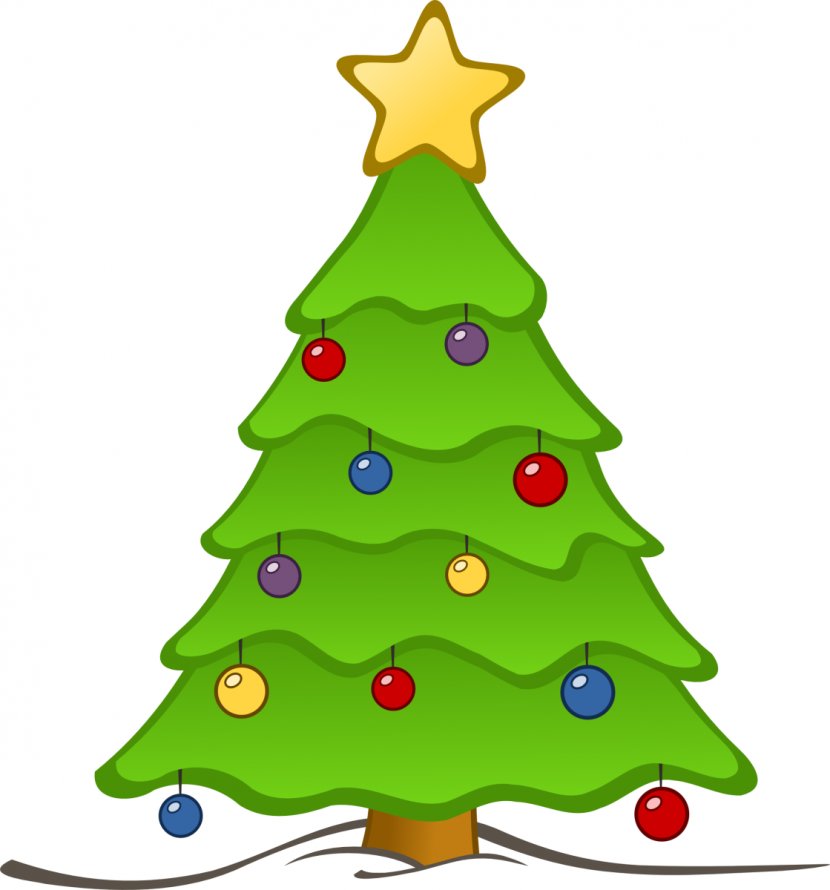 Christmas Tree Santa Claus Clip Art - Carol - Kindergarten Cliparts Transparent PNG