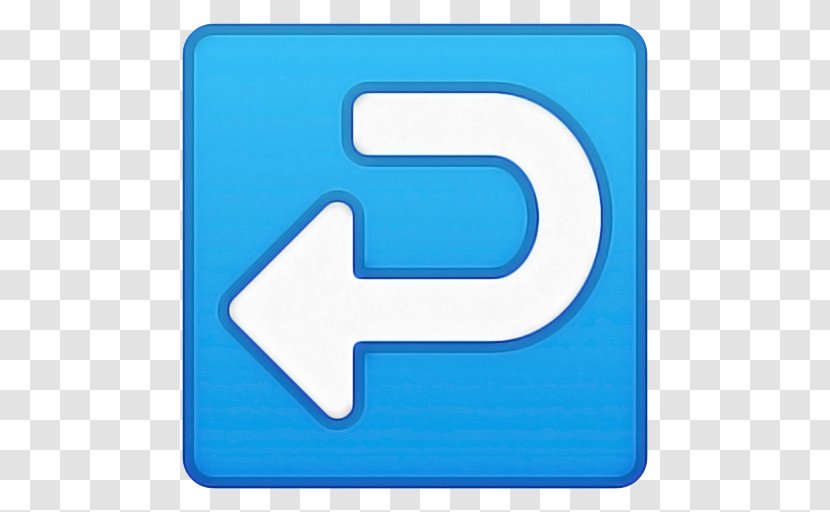 Curve Arrow - Electric Blue - Rectangle Logo Transparent PNG