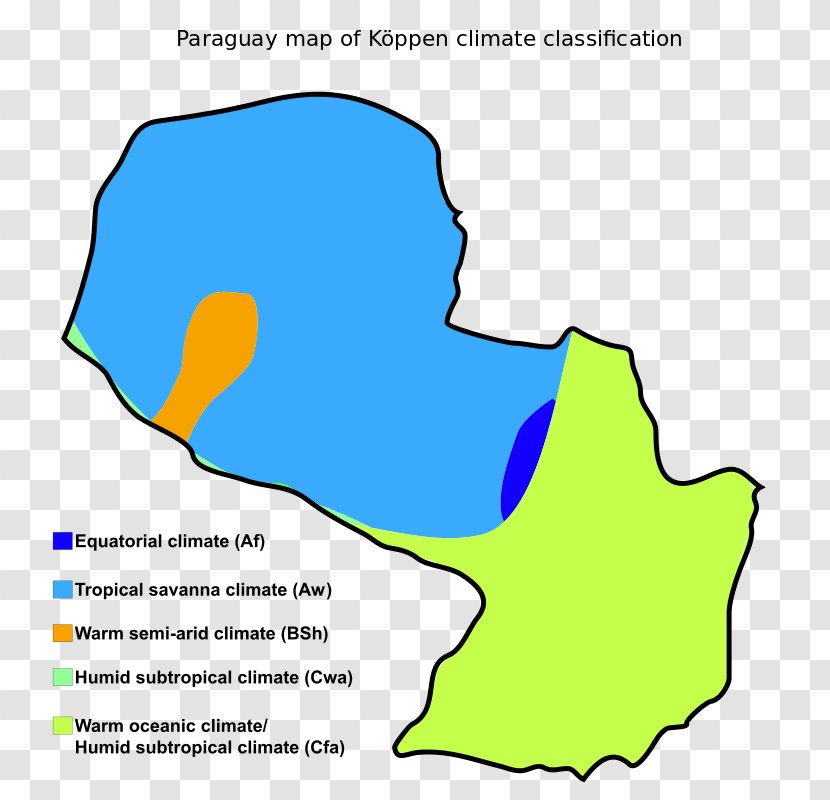Climate Of Paraguay Tropical Paraneña Paraguaya - Geography Landforms Map Transparent PNG