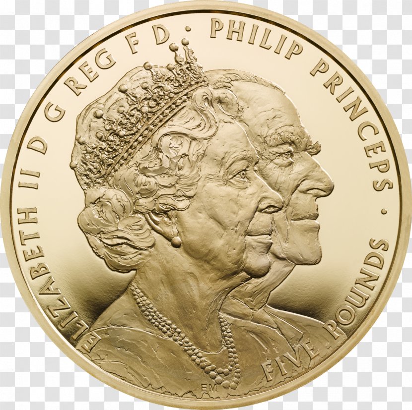 Wedding Anniversary Platinum Silver Coin - Queen Transparent PNG