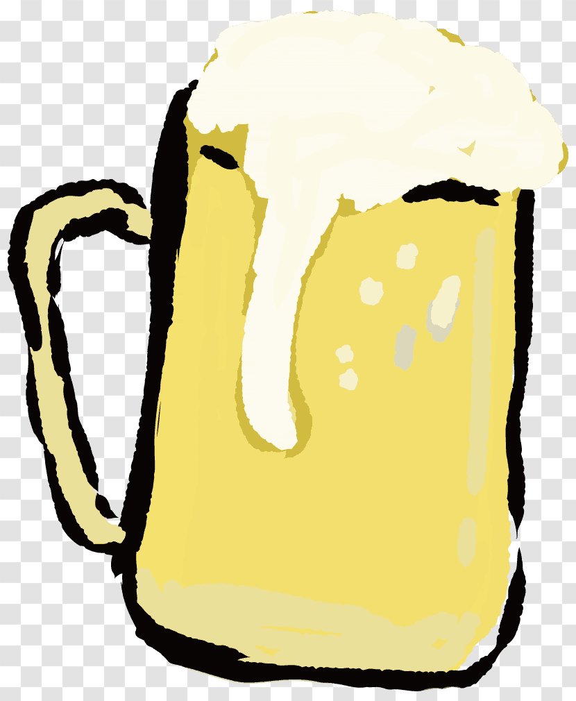 Beer Stein Bottle Malt Illustration Transparent PNG