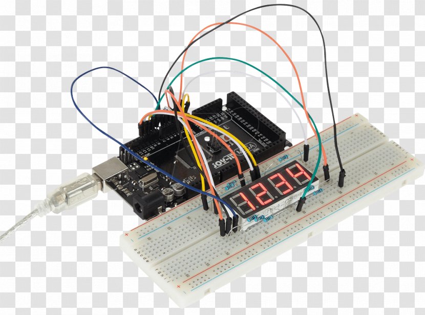 Electronic Component Electronics Circuit - Arduino Mega2560 Transparent PNG