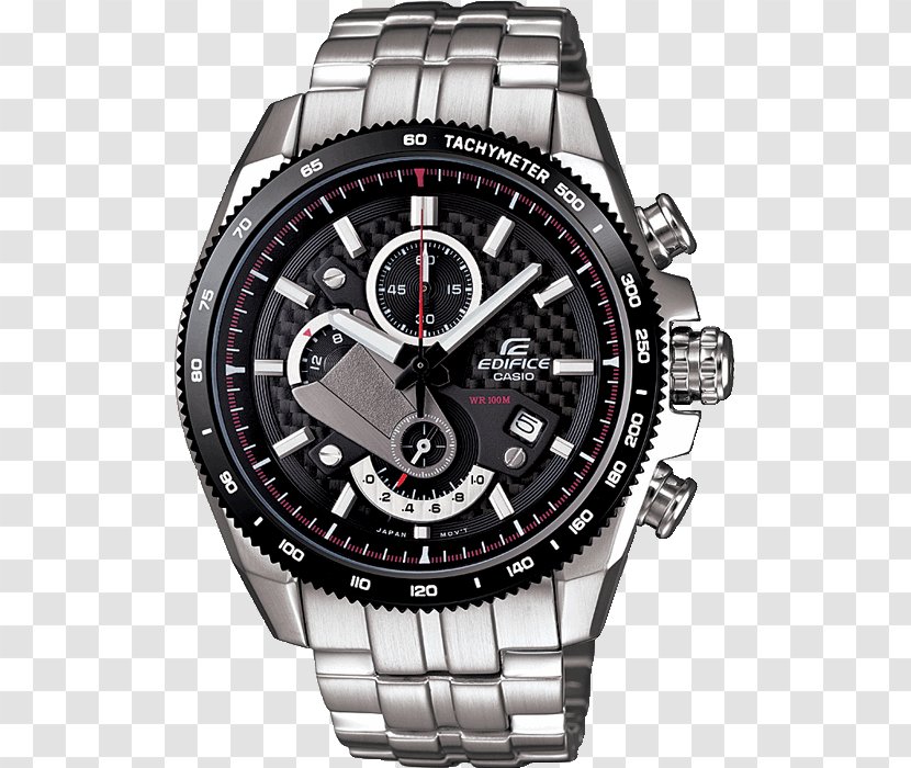 Casio Edifice Watch Chronograph Quartz Clock - Steel Transparent PNG