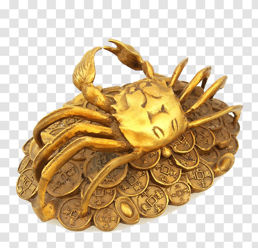 Crab Copper Price Gratis - Gold - Coins Decoration Transparent PNG