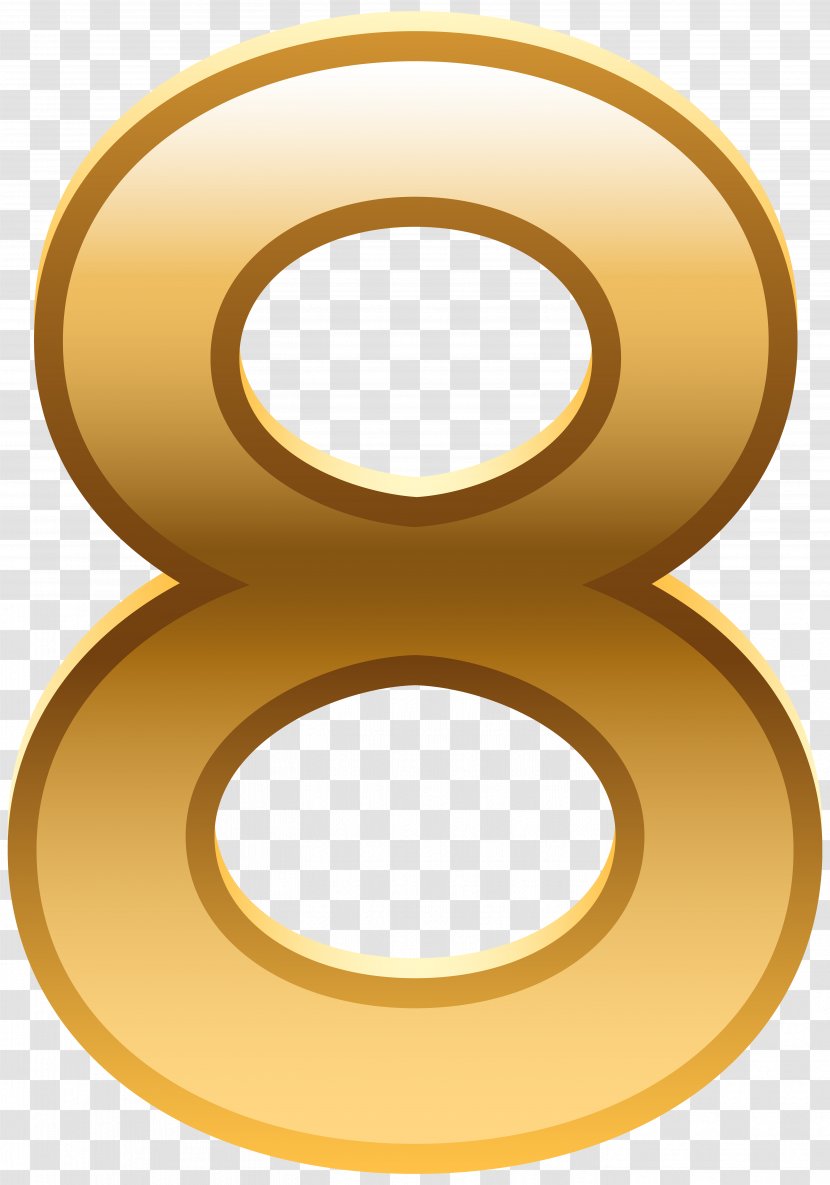 01504 Circle Line Symbol - Material - Golden Numbers Transparent PNG