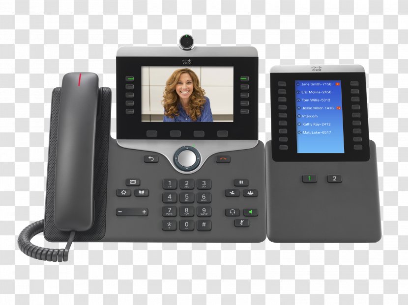 VoIP Phone Cisco 8845 8865 Systems Telephone - Electronics Accessory - System Transparent PNG