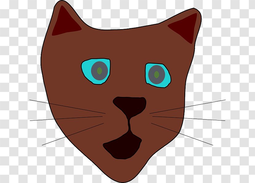 Clip Art Vector Graphics Openclipart Download Image - Tree - Cat Head Transparent PNG