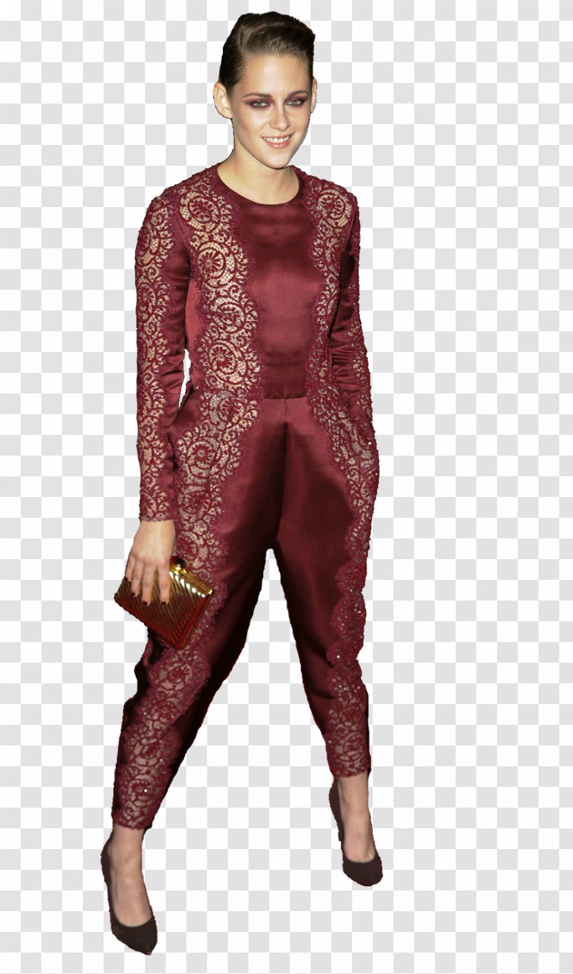 Maroon Sleeve Costume - Kristen Stewart Transparent PNG