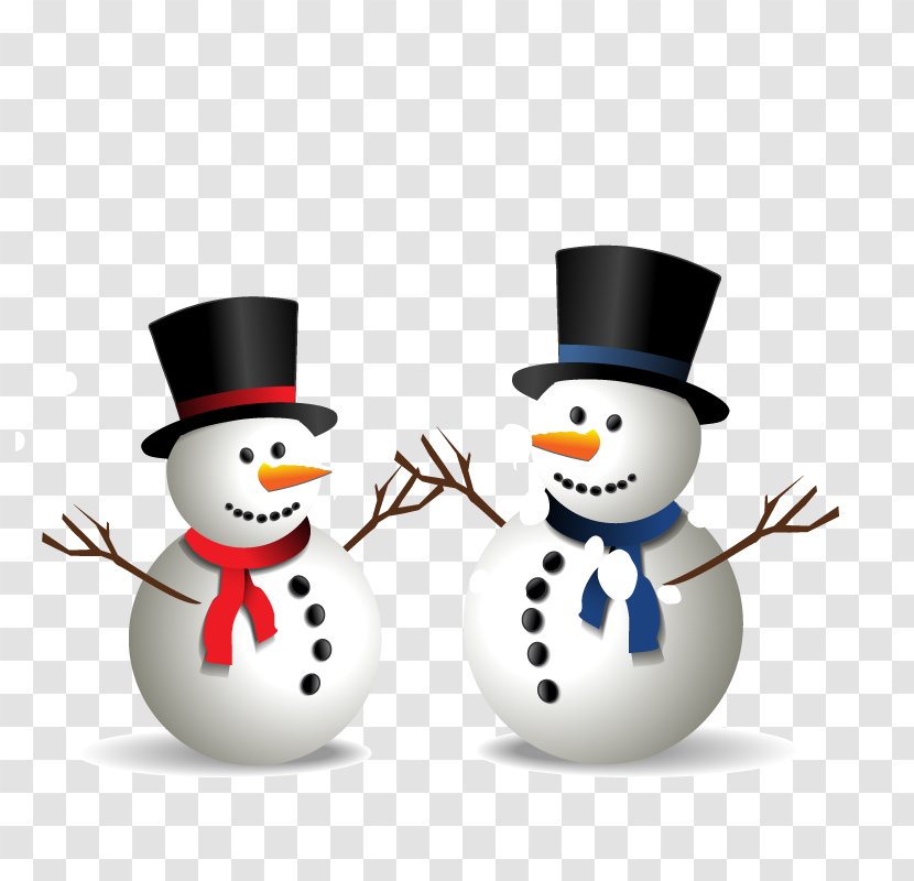 Snowman Christmas And Holiday Season - Card - Pattern Transparent PNG